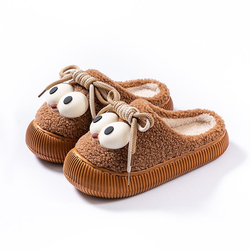 Autumn/Winter Indoor Outdoor Furry Cotton Slippers for Men & Women