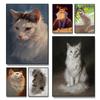 Cute Cats Funny Pets Posters Wall Art Canvas Prints Modern Animals Portrait Paintings for Living Kids Room Home Decor Pictures