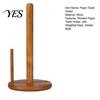 Paper Towel Holder Wooden Holder, One-Handed Operation Dispenser, Freestanding Stand with Base Countertop for Kitchen Bathroom Dining Table