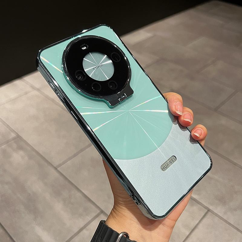 Подходит для чехла для мобильного телефона Huawei Mate60pro, кронштейн для объектива, креативный гальванизированный M60por, противоударный, с CD-паттерном, чехол M60