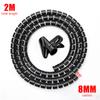 2M Cable Wire Protector Universal Cable Organizer, трубка для намотки проводов, органайзер для стола, инструменты для кабелей 6/10/16 мм