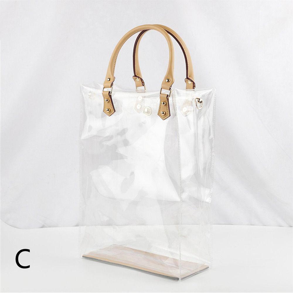 Clear Tote Bag DIY Handmade PVC Handbag Making Kit Large Capacity Gift Bag Woman