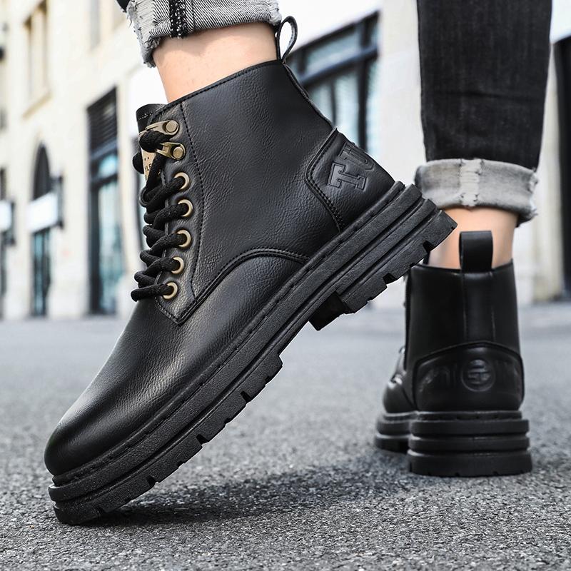 Luxury Men Boots Autumn Winter Slippers Warm Men Shoes Sneakers Male Tenis Shoes Boots Men Sneakers Winter High Top Shoes for Men