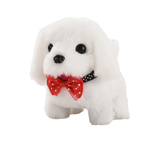 Interactive Walking & Barking Plush Puppy Robot Toy