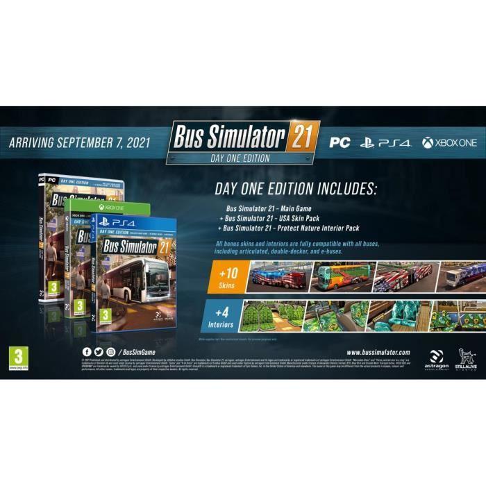 Simulateur de bus - astragon - 2021 - edition day one - 30 bus sous licence - pc