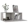 8 Piece TV Cabinet Set Concrete Grey Particleboard