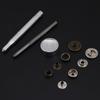 50 Sets Press Stud Snap Button Popper Fastener with Setting Tool for Leather 201#17mm