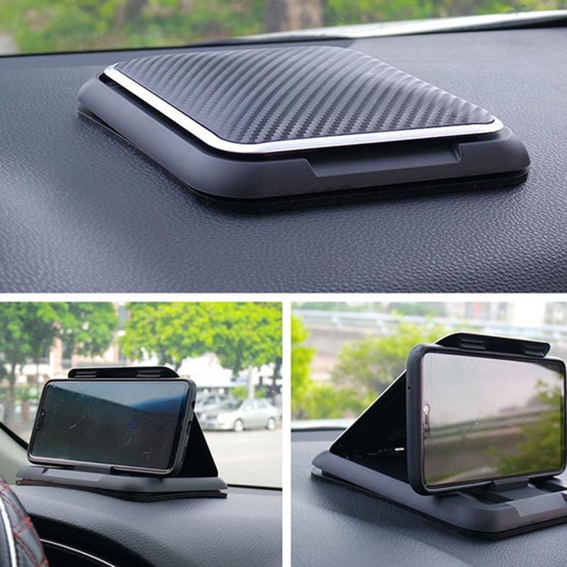 Универсальный держатель телефона на приборную панель автомобиля, улучшенное многоразовое крепление для телефона для автомобиля, противоскользящий коврик, регулируемый держатель телефона