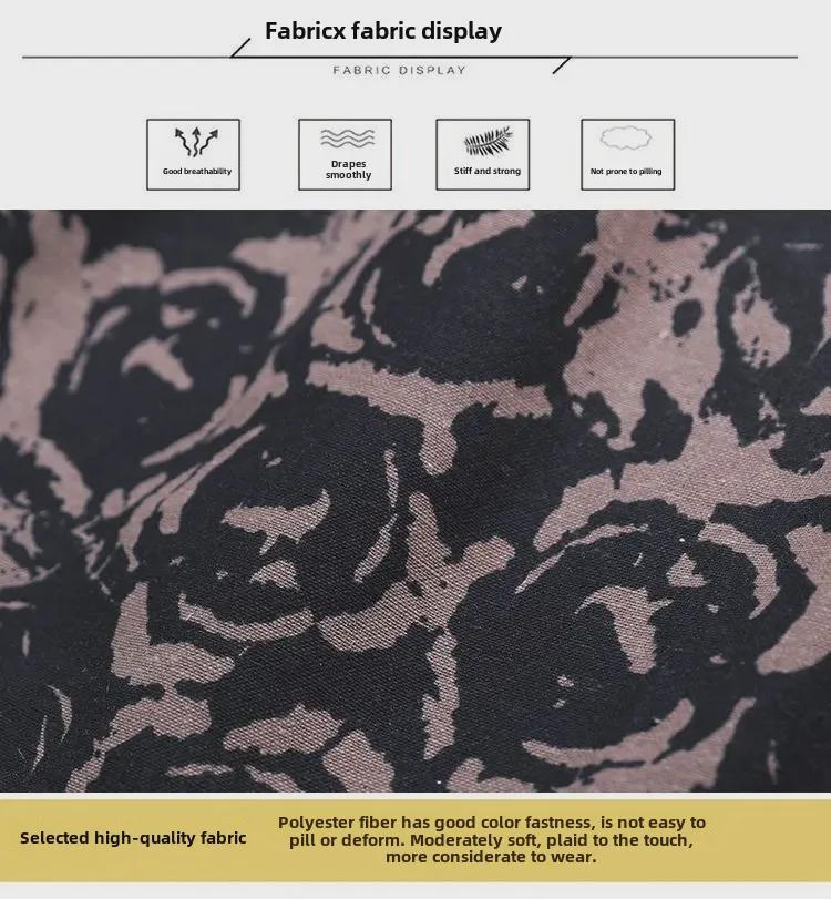 Женская богемная миди-юбка А-силуэта с цветочным принтом из хлопка и льна