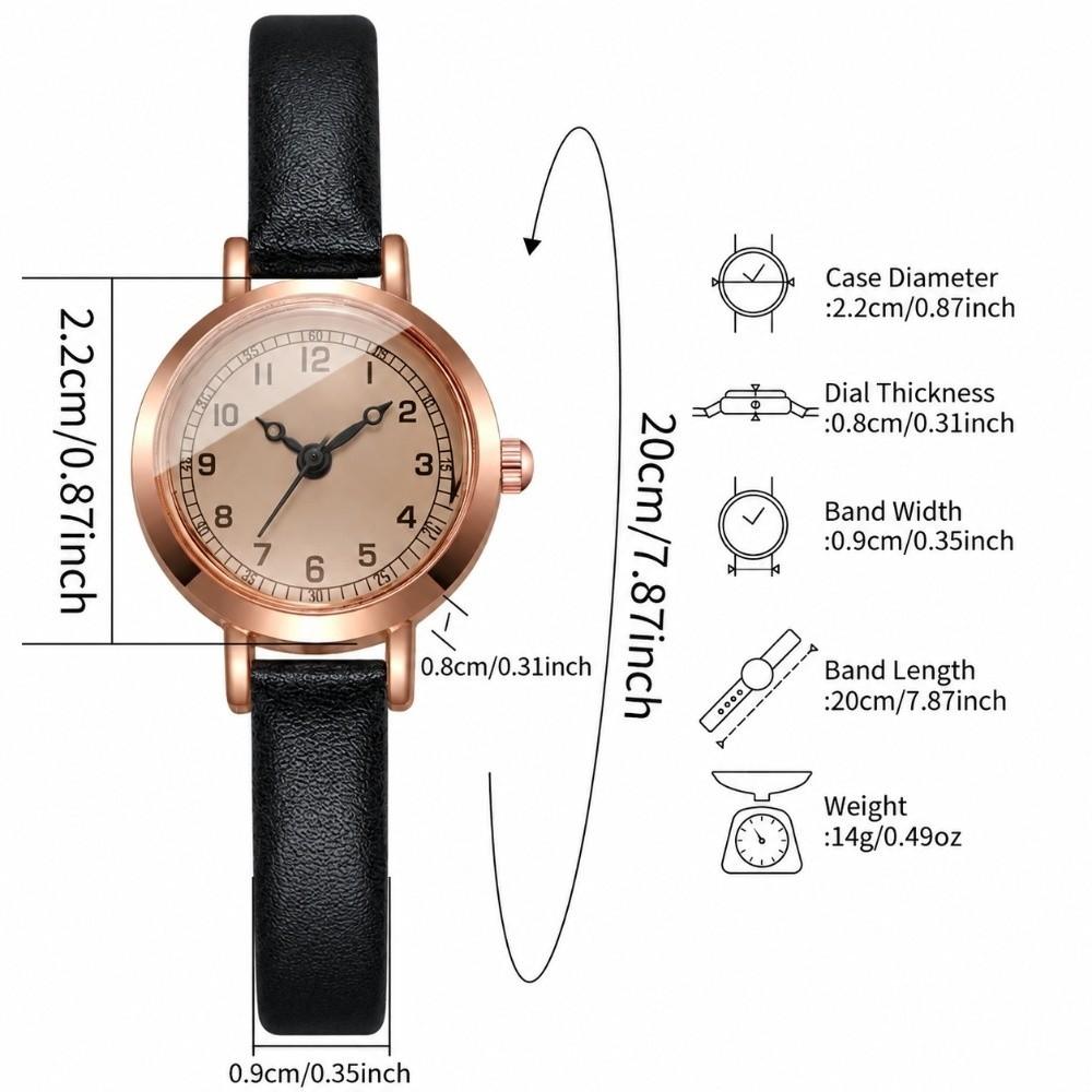 Leather Strap Women Quartz Wristwatch Lightweight Minimalist Watch New Wrist Watch Women