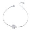 Weiheng s925 Silver Mori Style Snowflake Bracelet - Fresh Simple Women's Jewelry