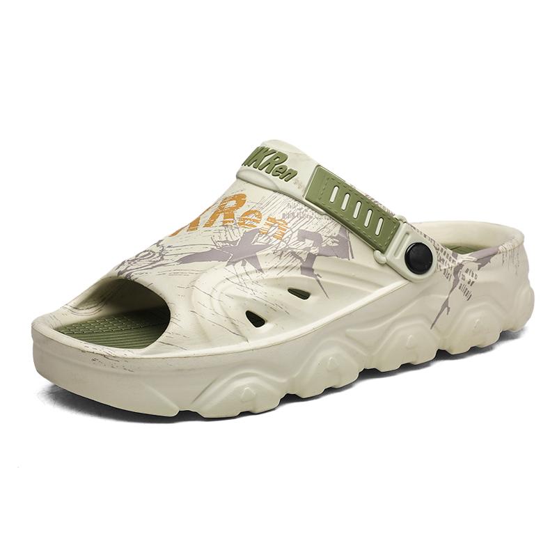 New Men's Sandals Big Size Thick-soled Lightweight Slippers Men's Fashionable Casual Sports Sandals Breathable Beach Shoes Men