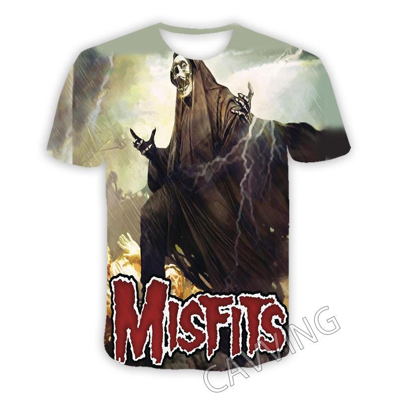 Футболка с 3D-принтом The Misfits Casual для женщин и мужчин, летняя, с круглым вырезом, коротким рукавом, модная, с графическим рисунком, для косплея