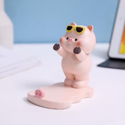 Домашний декор Милые фигурки котят Миниатюры Kawaii Декоративные украшения Настольный кронштейн для мобильного телефона Аксессуары для офисного стола