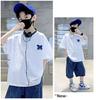 Children's clothing, boys' summer clothes, T-shirt, short sleeved, 2026 new style, children's, middle-aged, boys' summer tops