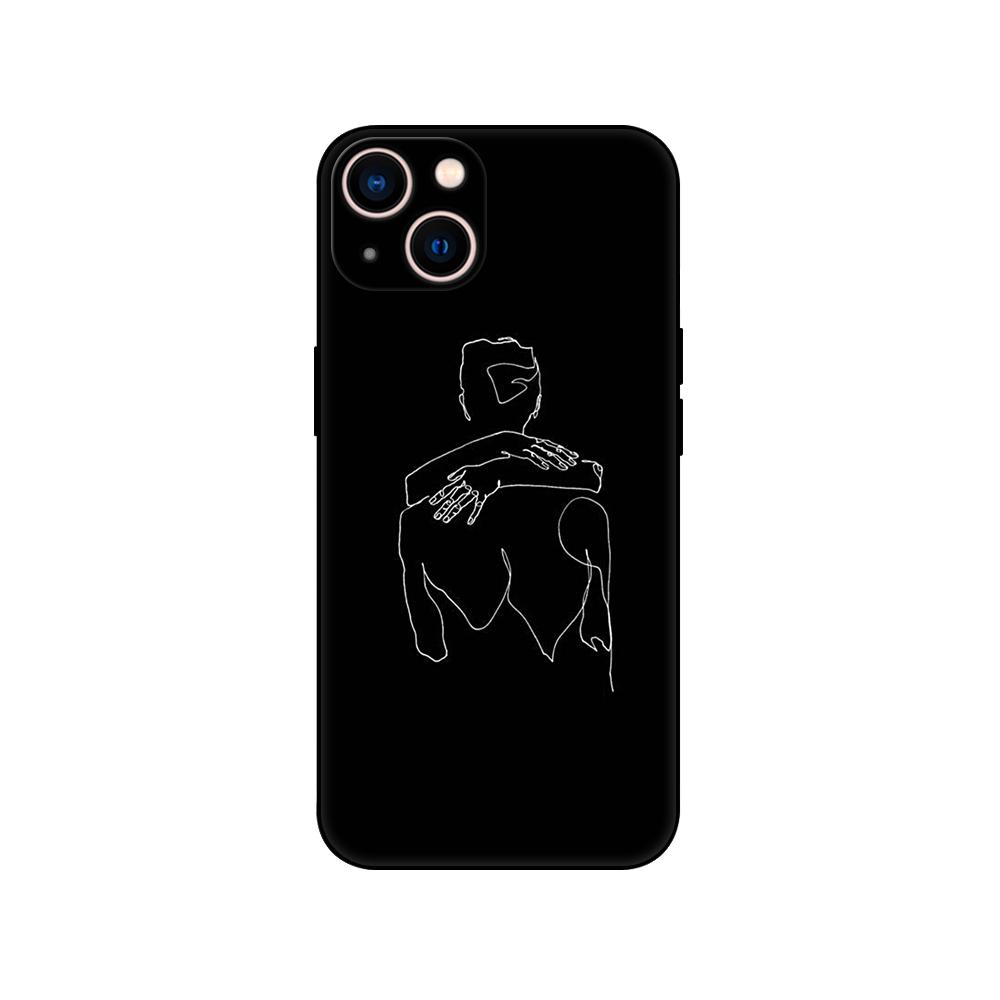 Черный чехол из ТПУ для Honor 8a Prime 8s 9 10X Lite 9A 9C 9X Premium Pro 9S чехол Минималистичный дизайн Сексуальная пара