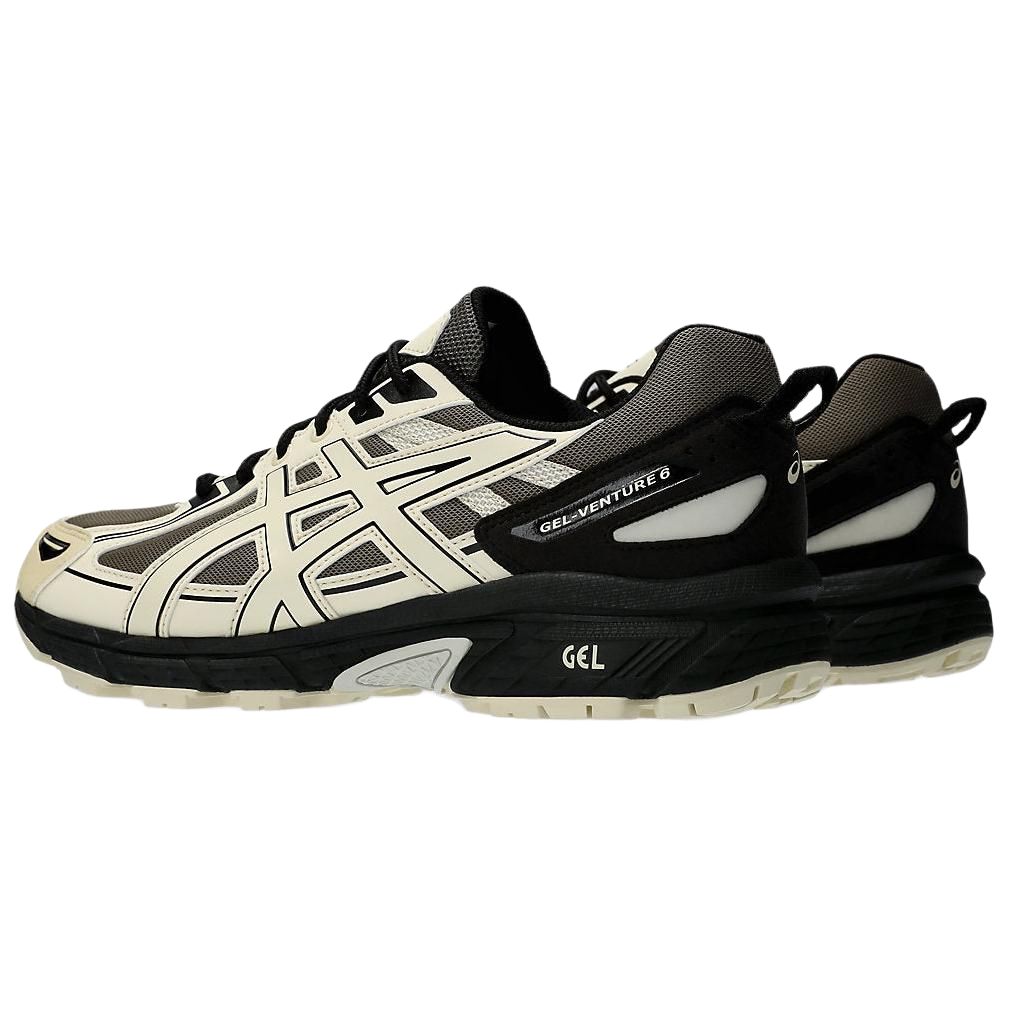 Asics Gel-Venture 6 Норка Ваниль Прочные Дышащие Низкие Повседневные Кроссовки Мужские кроссовки Белый Черный 1203A669-020