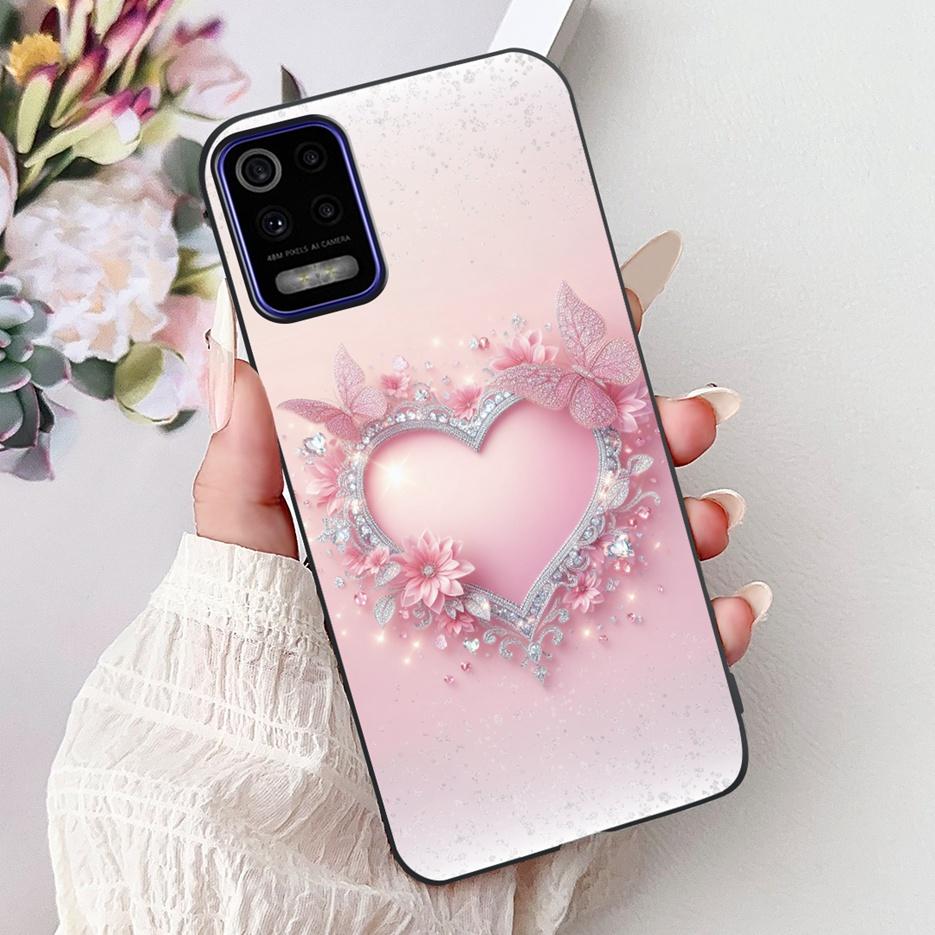 Чехол для LG K52 K62 2020 LM-K520 LM-K525 Стильный чехол-обложка с рисунком в виде сердца из любви Мягкий ТПУ чехол для телефона для LG K62 K 52 LGK52 LGK62 Fundas