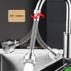 Stainless Steel Faucet Extender Universal Rotating Flexible Extension Pipe Anti Splash Water Nozzle Kitchen Tap Accessories