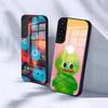 Чехол для телефона Jon Burgerman Art для Samsung S26 S25 S24 FE S23 S22 S21 Plus S20 Ultra Note20Ultra Черная стеклянная крышка
