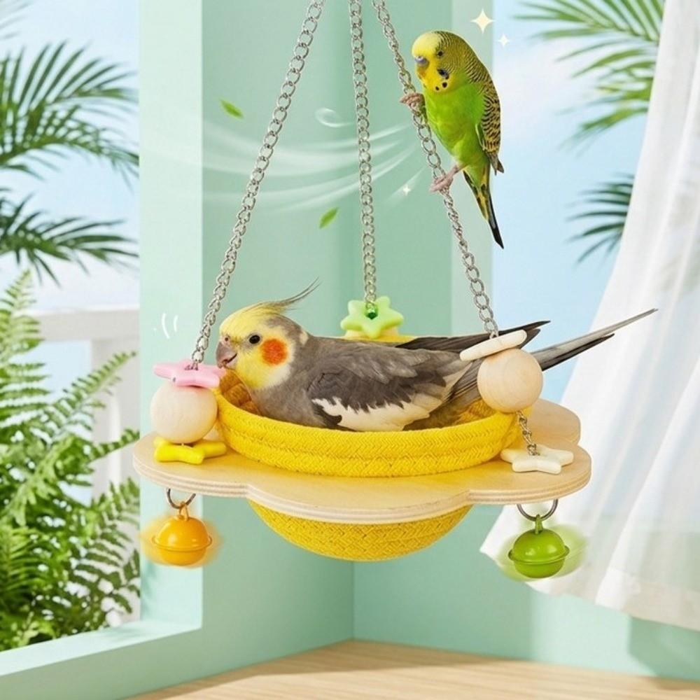Cozy Woven Bird Nest Round Bird Sleeping Hut Multi-Purpose Hanging Bird Nest  Bird Breeding