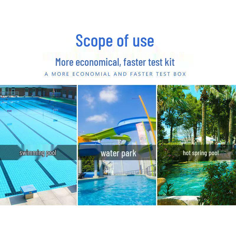 Набор для тестирования качества воды в бассейне: ОТО для тестирования остаточного хлора, кислотности и значения pH.
