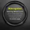 No Smell Thin For Lincoln Navigator Steering Wheel Cover Leather Fit 5.4 3.5T AWD 2004 2005 2010 2016 2017 2018