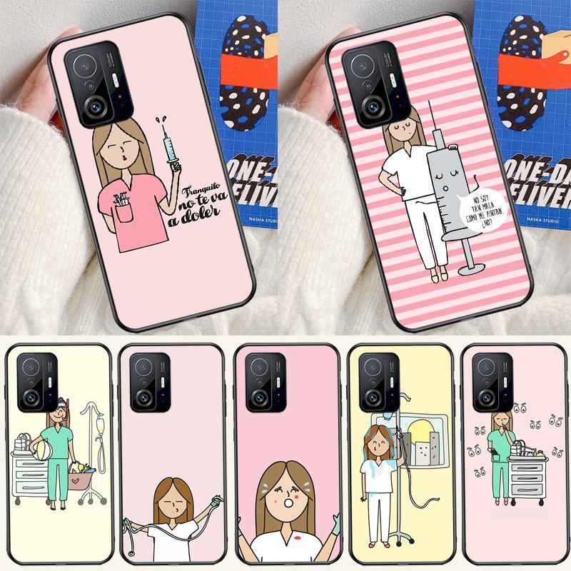 Чехол для медсестры, врача, стоматолога для Xiaomi 13 14 15 Ultra 11T 12T 13T 14T Pro POCO X7 Pro X3 X5 X6 M6 F5 F6 Pro