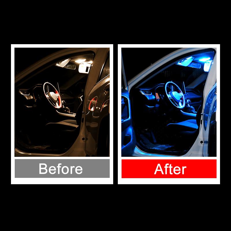 For Mercedes Benz Viano Vito W639 2003-2006 2007 2008 2009 2010 8PCS Car Reading Lights Vanity Mirror Glove Box Lamps Trunk Bulb