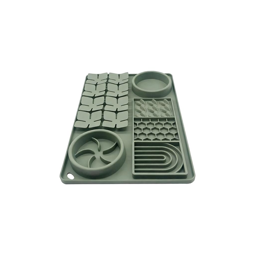 Новая многофункциональная подставка для облизывания домашних животных, миска для животных из пищевого силикона, для предотвращения удушья и силиконовая разделительная пластина