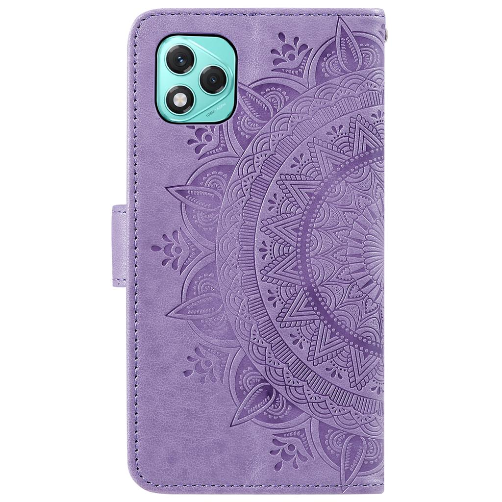 For Honor 400 Lite Stand Case Imprinted Totem PU Leather Wallet Phone Cover