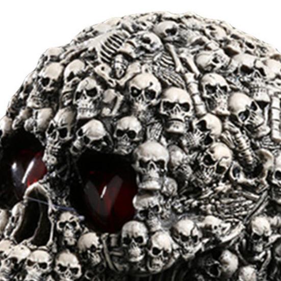 Студия Череп Голова Скульптура Хэллоуин Украшения Череп Декор Коллекционная Фигурка В натуральную величину Человеческая Голова Скелет Статуя Крытый Домашний Декор