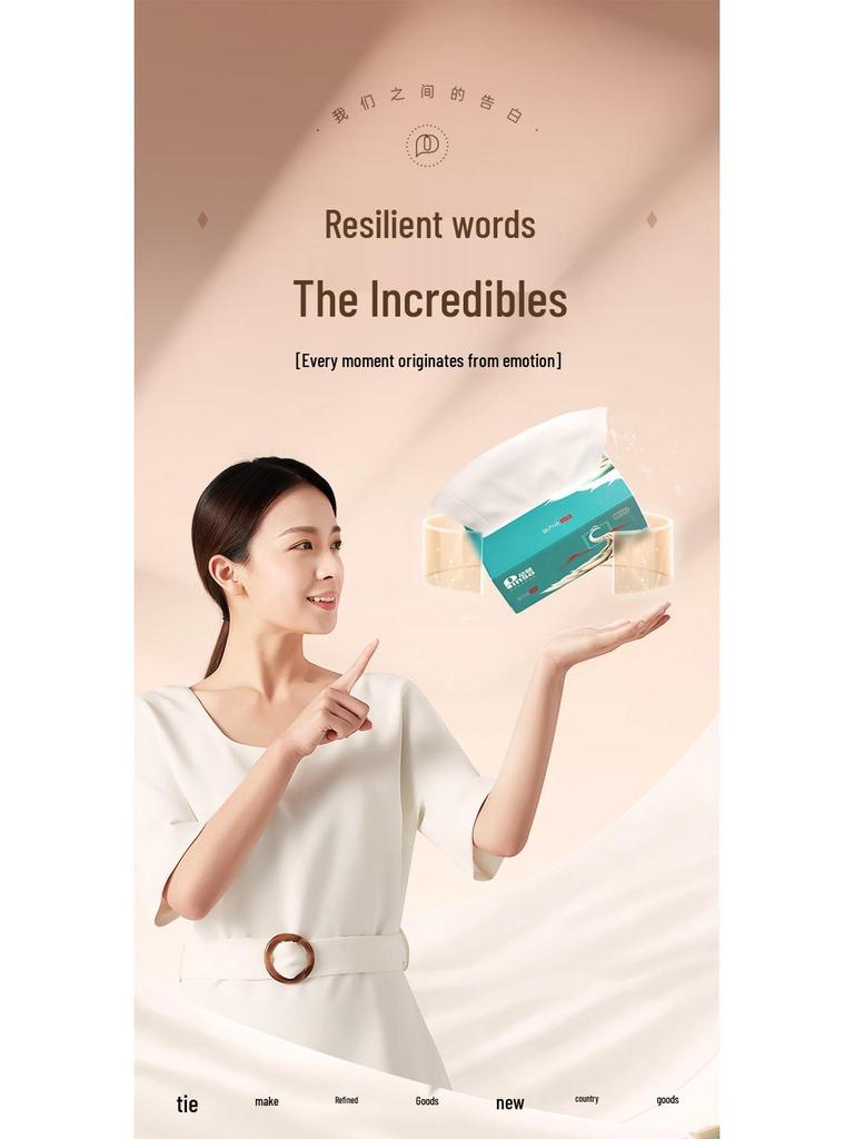 Трехслойные салфетки для лица Pinxuan, 18 штук: Впитывающий, Семейный размер, Прочный и Мягкий; Рисовать или Использовать Влажным