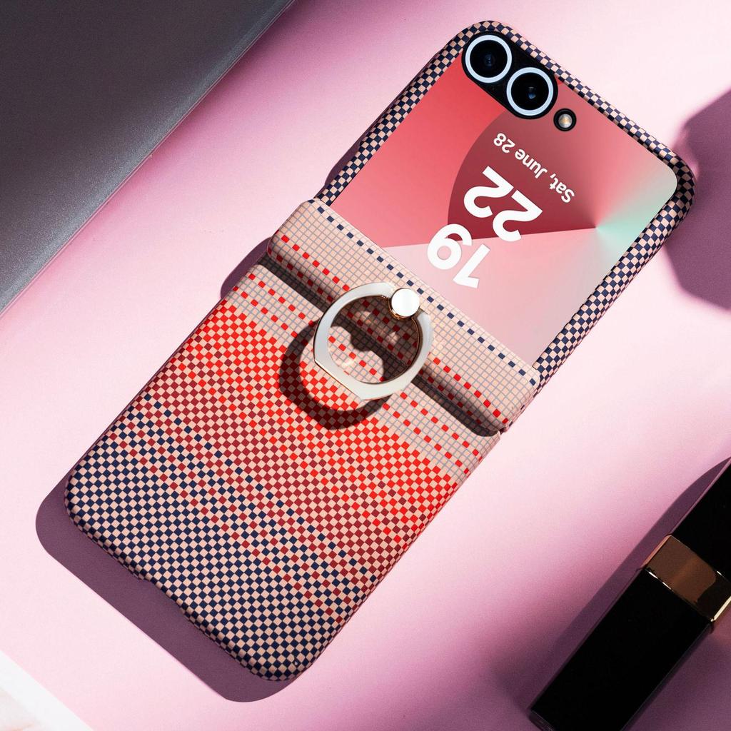 Защитный чехол-кольцо из кевларового углеволокна для Samsung Z Flip 7/6/5