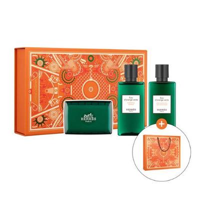 Hermes Odorange Verte 80 мл набор для волос из 3 предметов в подарок