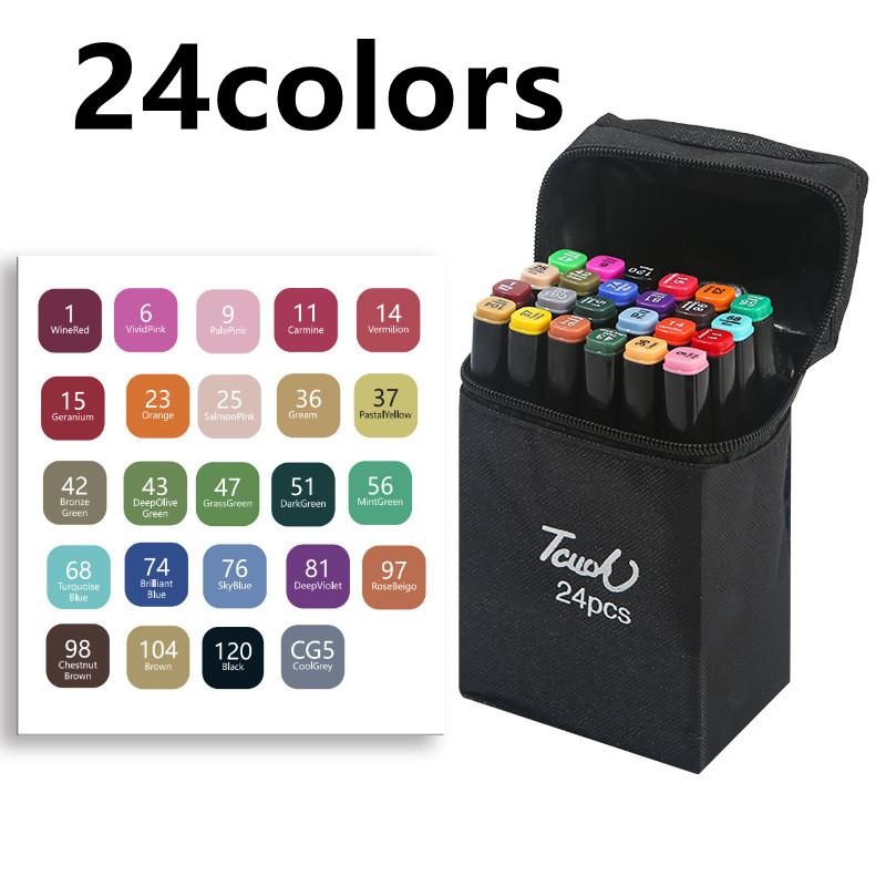 24/30/40/60/80/120 цветов Touchfive Copic маркеры набор эскизов для дизайна манги кисть с двойной головкой ручка для школьных товаров для рукоделия