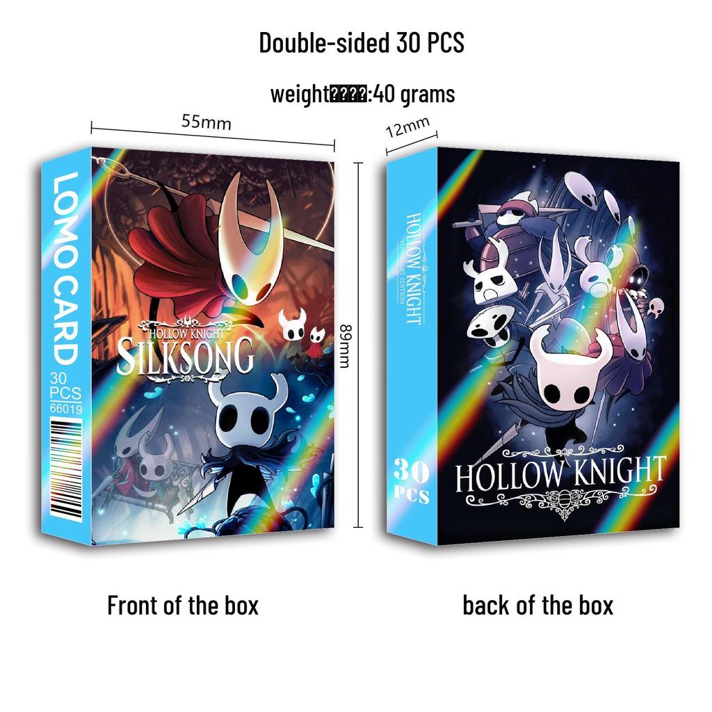 Аниме-товары Hollow Knight: 30 Двусторонних HD Мини-Карточек Закладка Lomo Набор