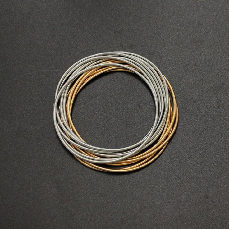 Выдвижной браслет Браслет из проволоки из углеродистой стали Ювелирные изделия Пружинный браслет Набор спиралей