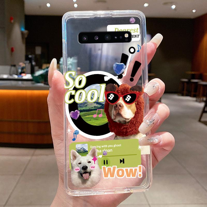 Phone Case For Samsung Galaxy S10 5G Capa Coque Butterfly Bow Protective Casing Transparent Soft Silicone TPU Cover Fundas