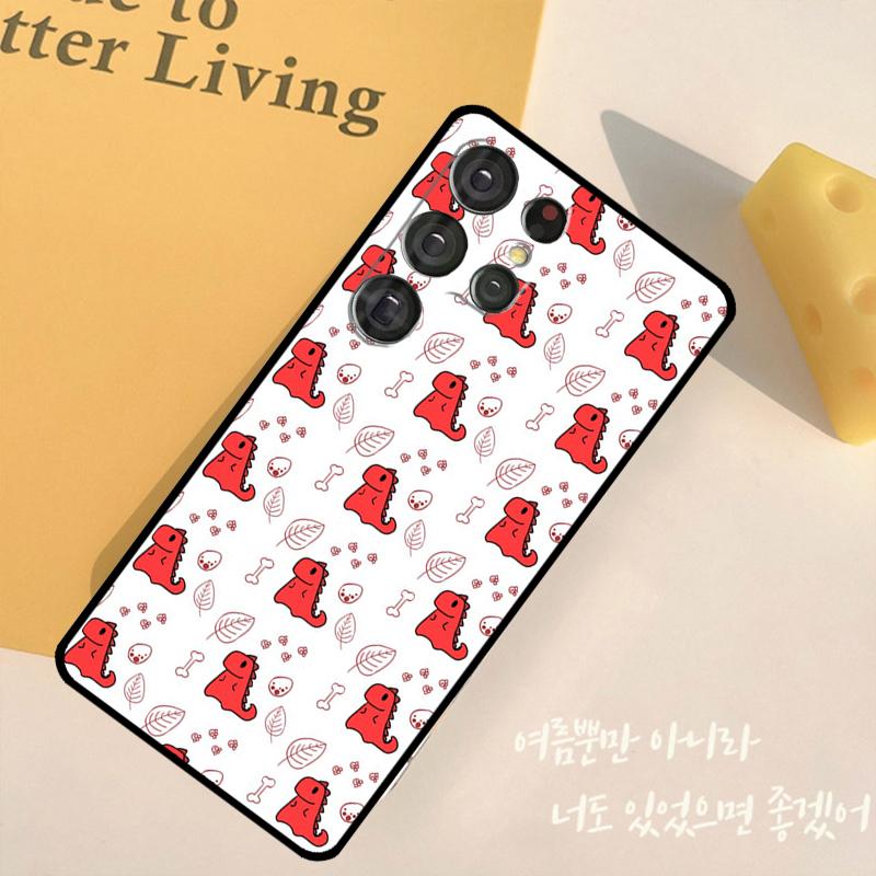 Dinosaur pattern Phone Case For Samsung Galaxy S25 Ultra S9 S10 S20 S22 S21 S23 Plus S24 FE Back Cover Shell
