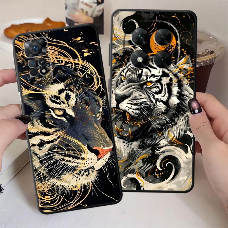 Case for Xiaomi Redmi Note 14 12C 13C A1 A2 A3 12S 12 11 Pro 11S 14C A4 A5 13 Pro Plus 10 K40 K80 9 8 7 Phone Cover Trendy Tiger