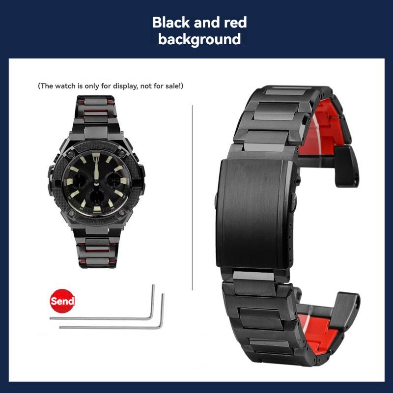 Высококачественный ремешок из цельной нержавеющей стали для часов Casio G-Shock GST-S110/120 GST-W300/400 GST-W110 GST-B100 Мужской браслет