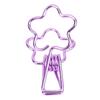 100pcs   Clips Cute Flower Shape Metal Hollowed   Tail Clips Paper Clamps for   Document Ticket