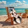 Personalized customized proof beach towel with Wonyoung pattern - soft, absorbent,quick-drying,perfect swimming,camping&bathing