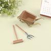 3Pcs/Set 1:12 Field Garden Farm Tool Diy Dollhouse Miniature Construction Cart