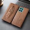 Флип-чехол из натуральной кожи с головой крокодила для Moto Edge 30 40 50 60 60S 70 Pro Neo Fusion Ultra Чехлы для телефона Защита от царапин