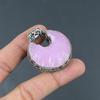 Pink Chalcedony Rough Pendant 925 Sterling Silver Pendant Gemstone Jewelry Crescent Moon Pendant Handmade Vintage Pendant Anniversary Gifts
