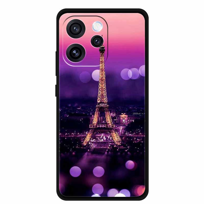 Чехол для телефона Oppo Reno15 Мягкий силиконовый чехол из ТПУ для OPPO PLW110 6,32" Черный чехол для Oppo Reno 15 5G Модный крутой корпус