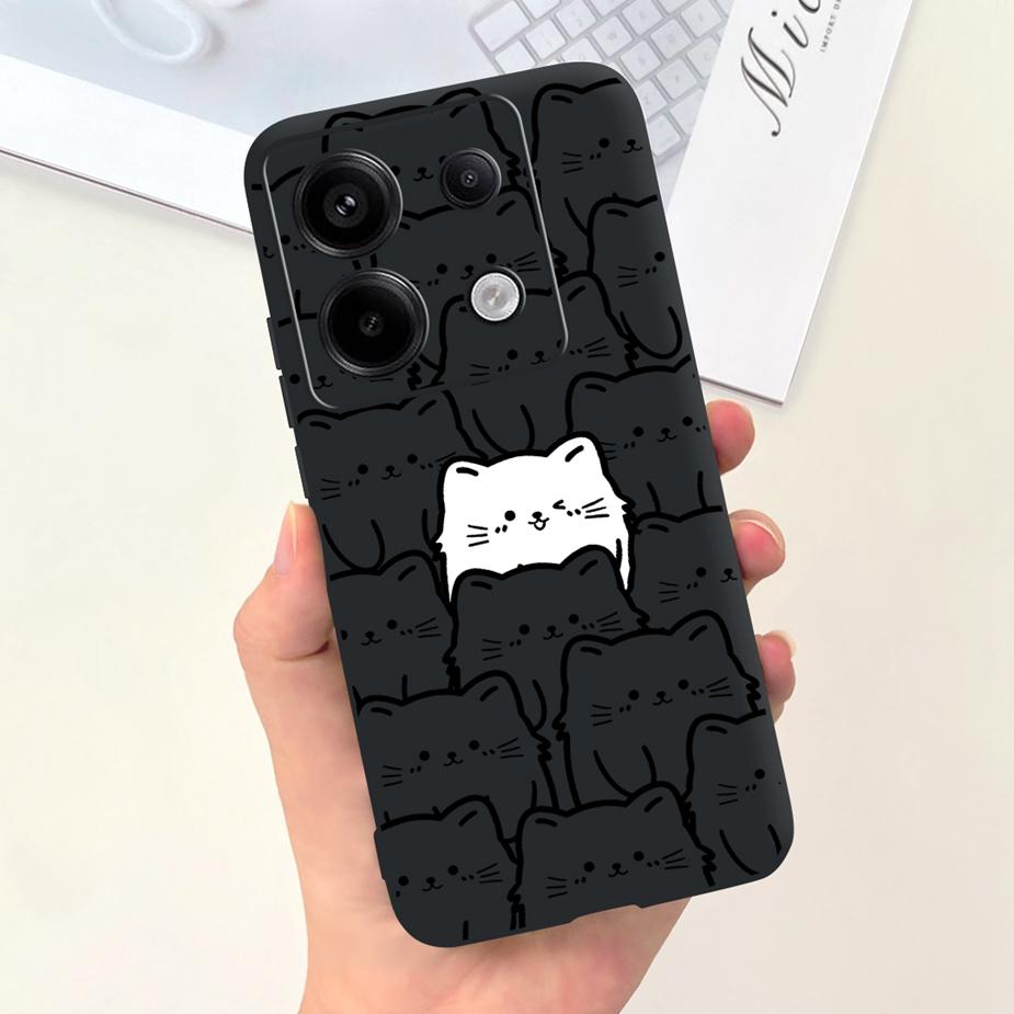 Чехол для Xiaomi Poco X6 Pro 5G Милый Модный Мультяшный Чехол Мягкий ТПУ Чехлы для Телефона Для Xiaomi Poco X6 PocoX6 Pro X6Pro Fundas Бампер