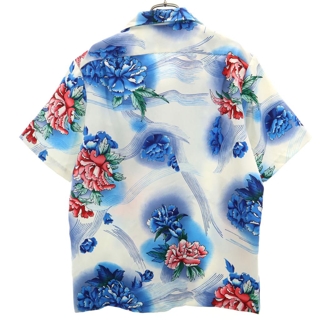 Melemele 70s 80s Made In USA Vintage Floral Short Sleeve Aloha Shirt Men's Used